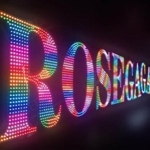 Chữ nổi Alu đen Led 8 phun 12 ly